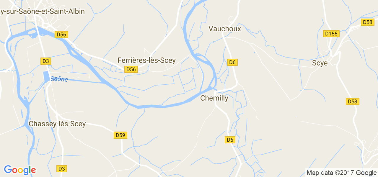 map de la ville de Chemilly