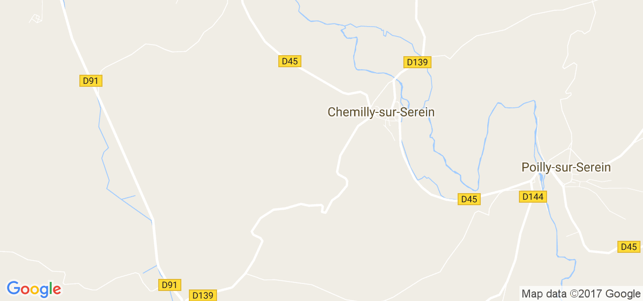 map de la ville de Chemilly-sur-Serein