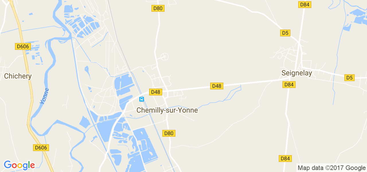 map de la ville de Chemilly-sur-Yonne