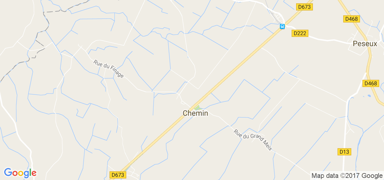 map de la ville de Chemin