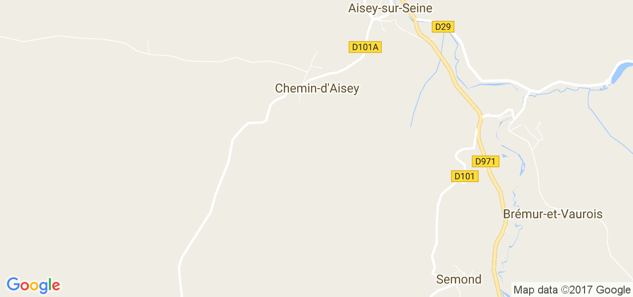 map de la ville de Chemin-d'Aisey