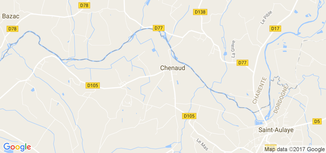 map de la ville de Chenaud