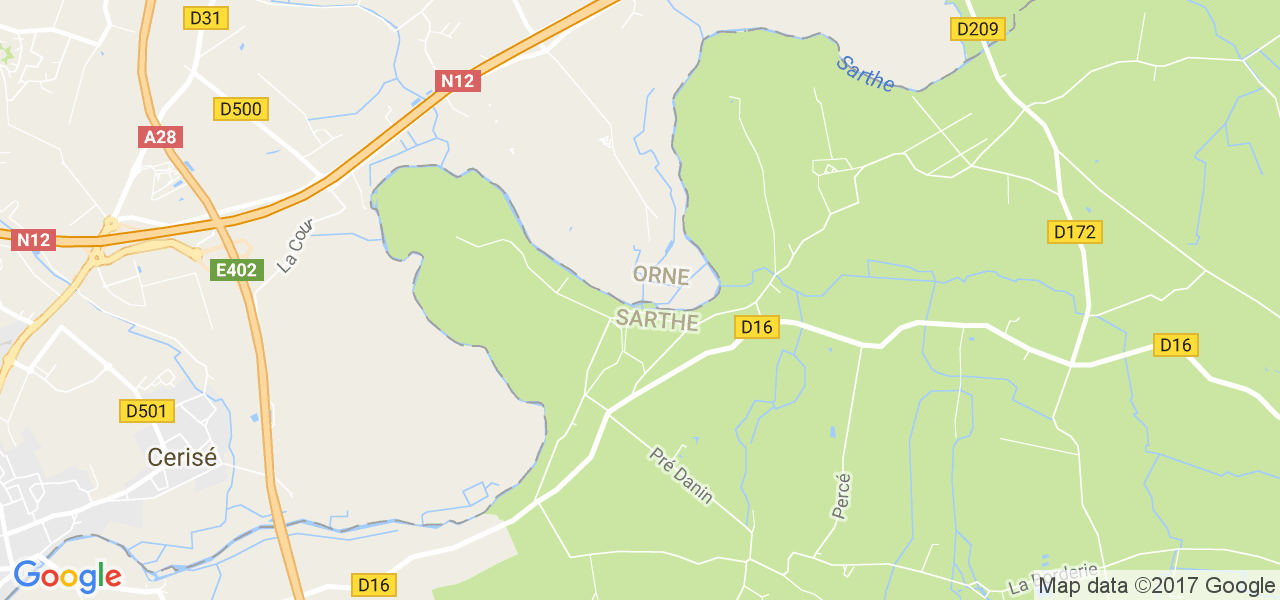 map de la ville de Chenay