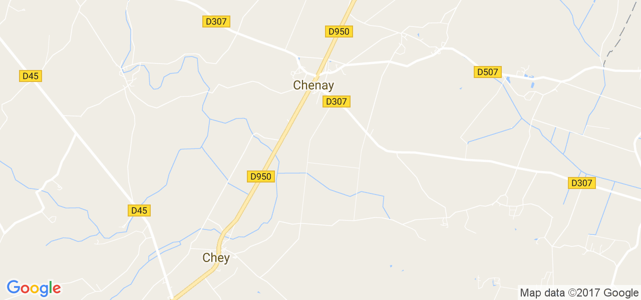 map de la ville de Chenay