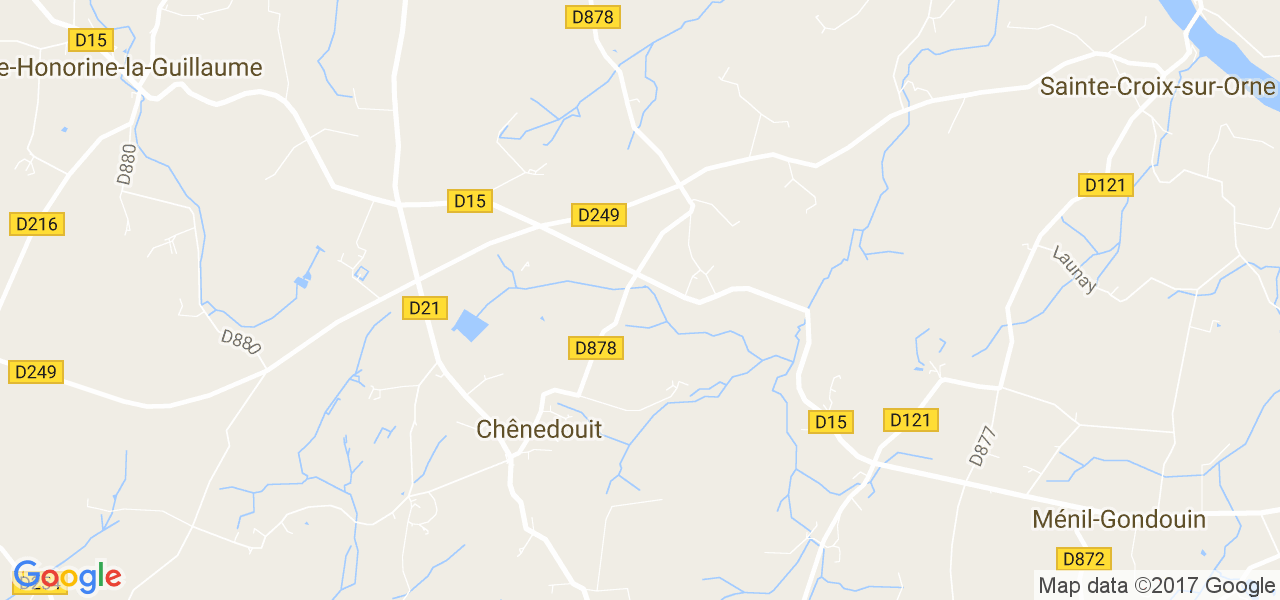 map de la ville de Chênedouit