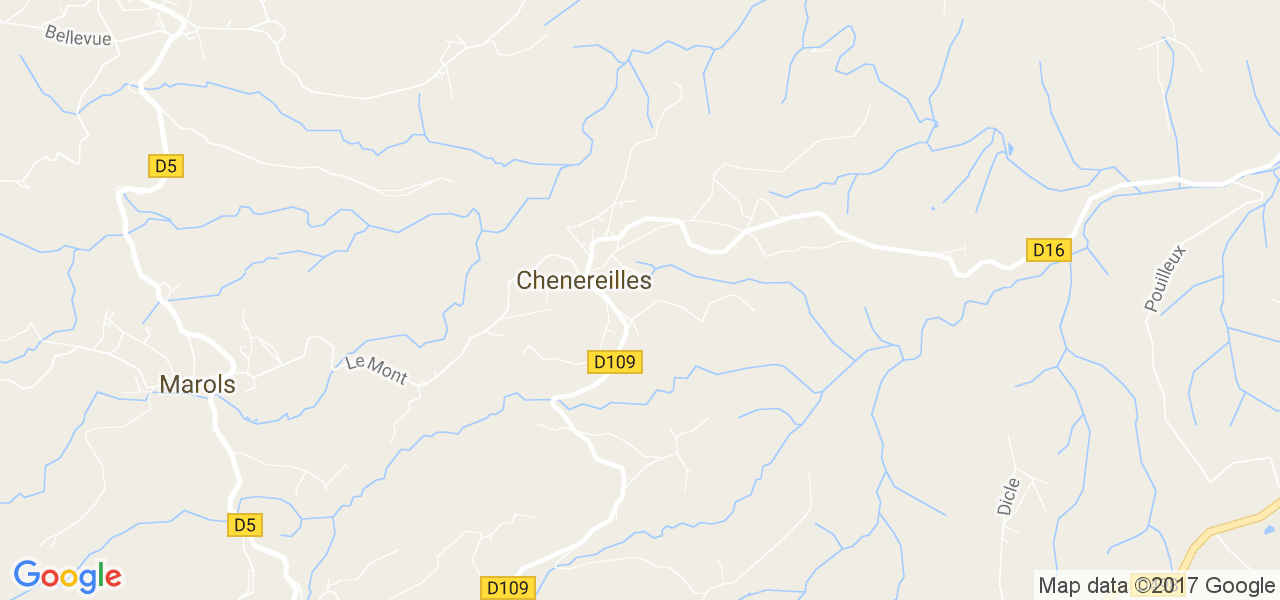 map de la ville de Chenereilles