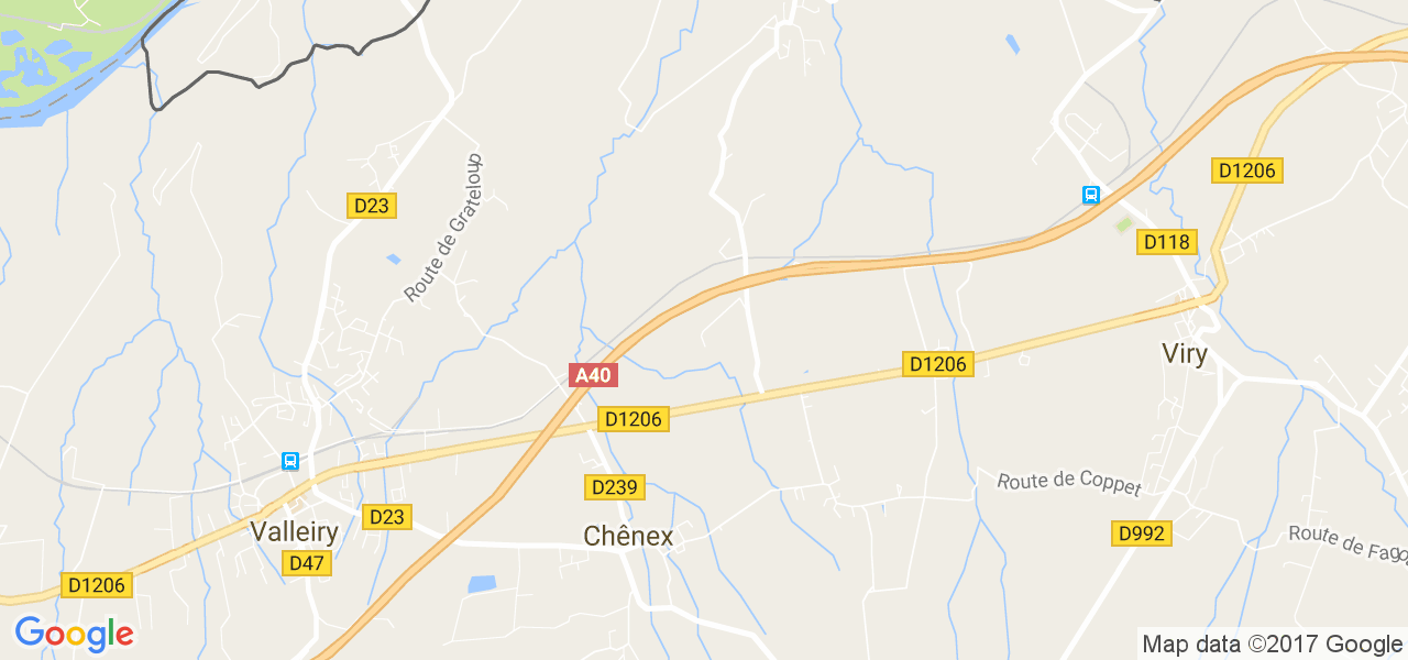 map de la ville de Chênex