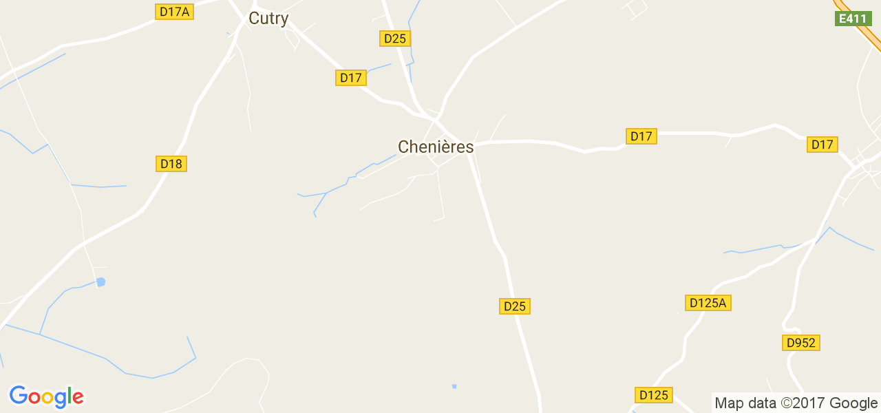 map de la ville de Chenières