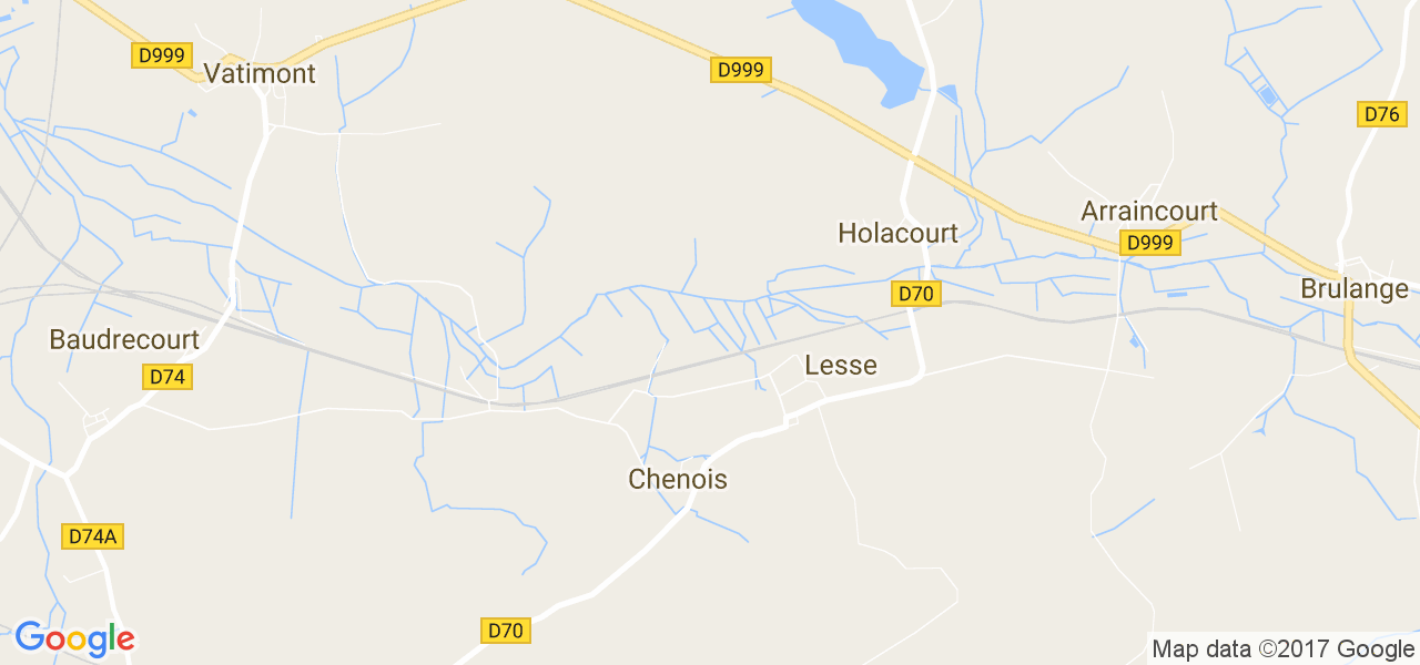 map de la ville de Chenois