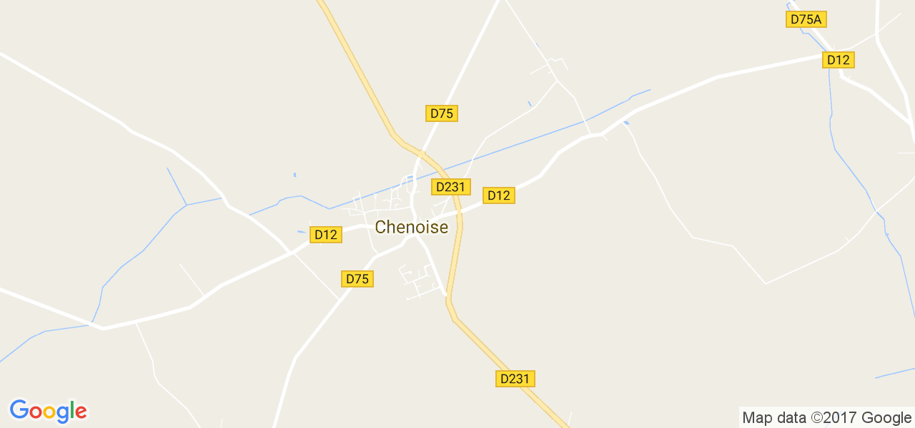 map de la ville de Chenoise