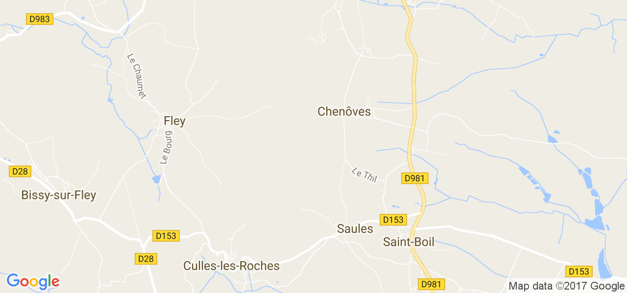 map de la ville de Chenôves