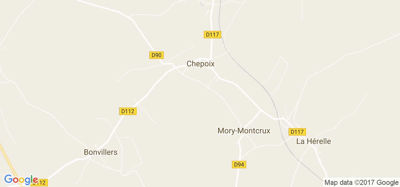 map de la ville de Chepoix