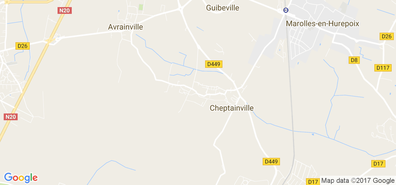 map de la ville de Cheptainville