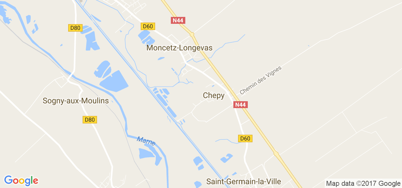 map de la ville de Chepy