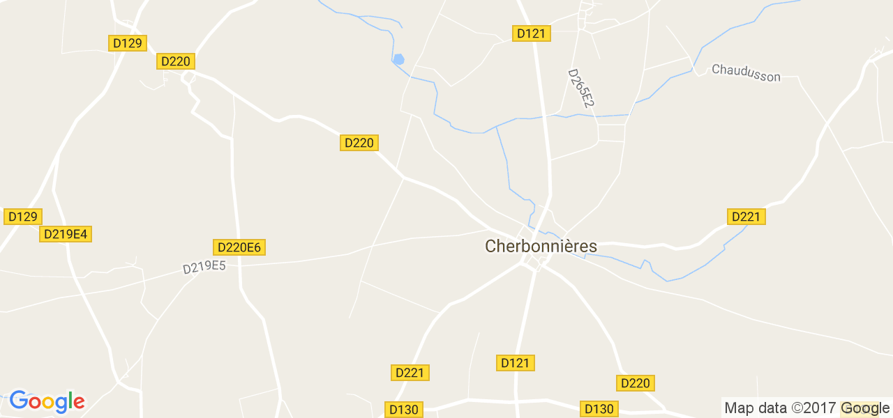 map de la ville de Cherbonnières