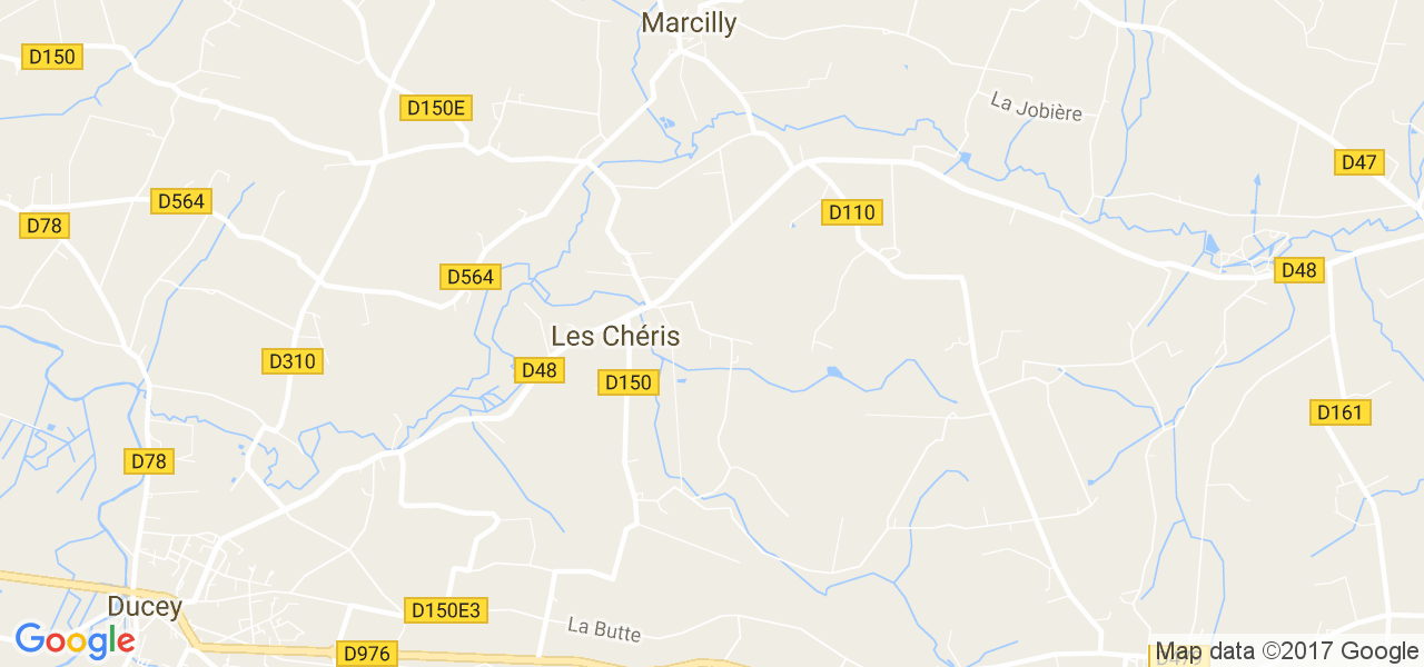 map de la ville de Chéris