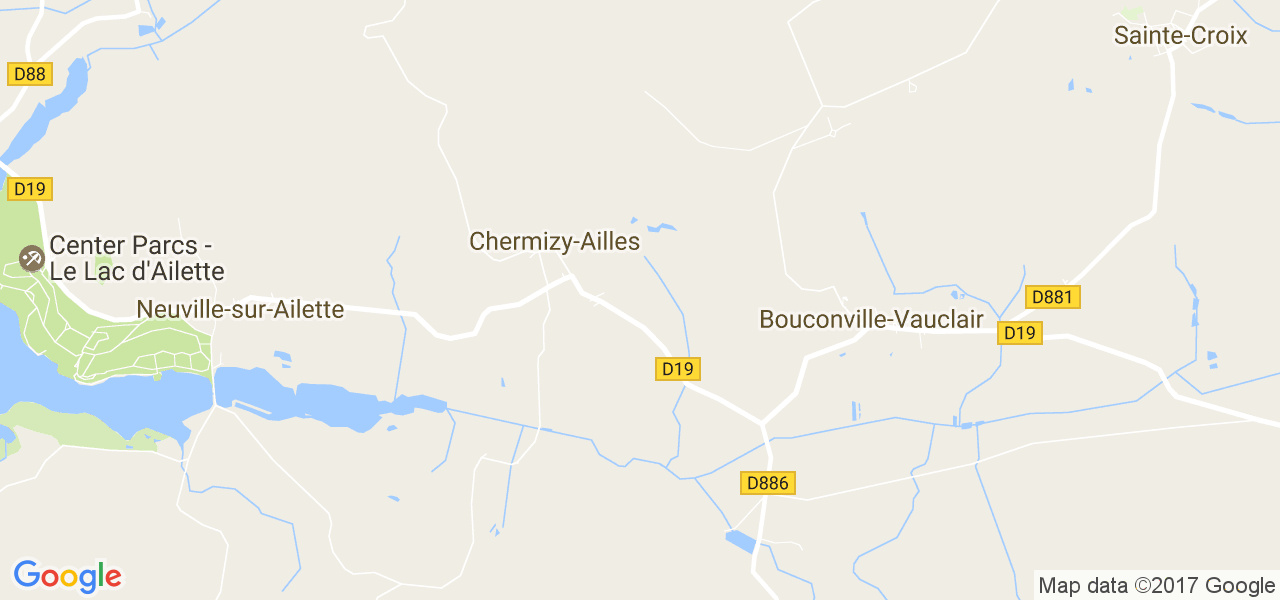 map de la ville de Chermizy-Ailles