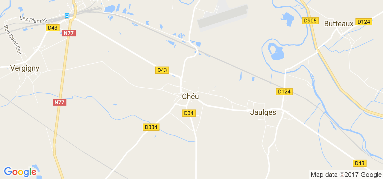 map de la ville de Chéu