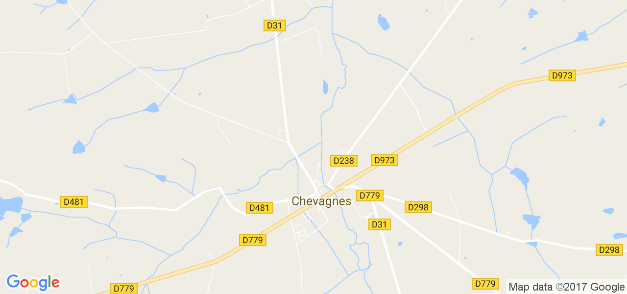 map de la ville de Chevagnes