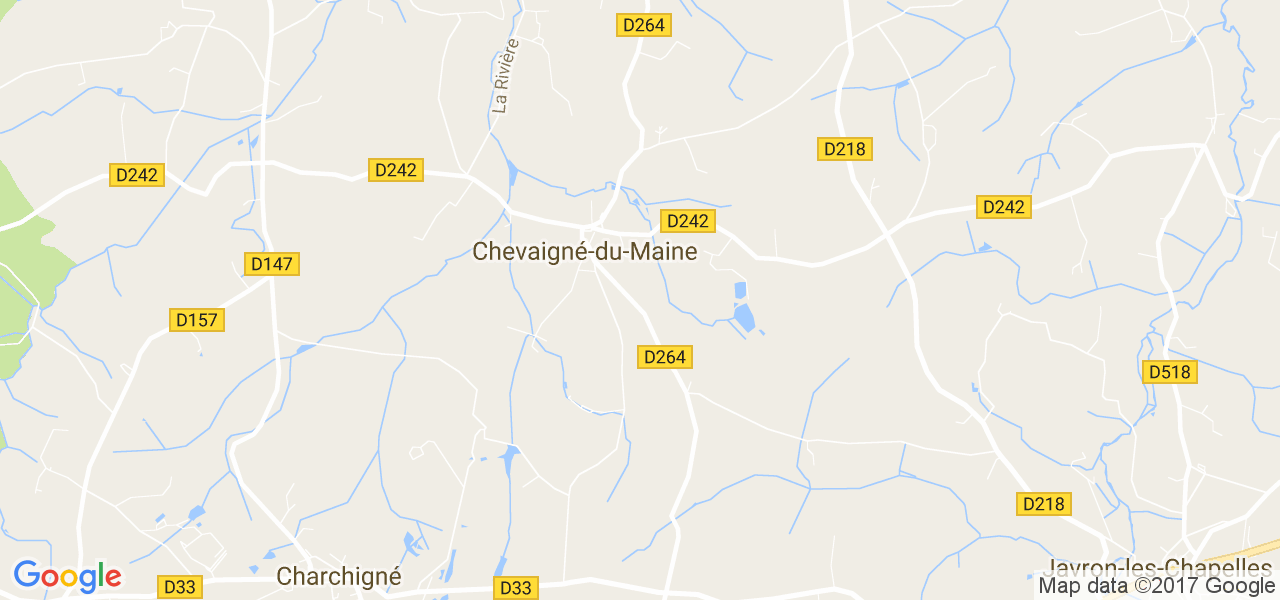 map de la ville de Chevaigné-du-Maine