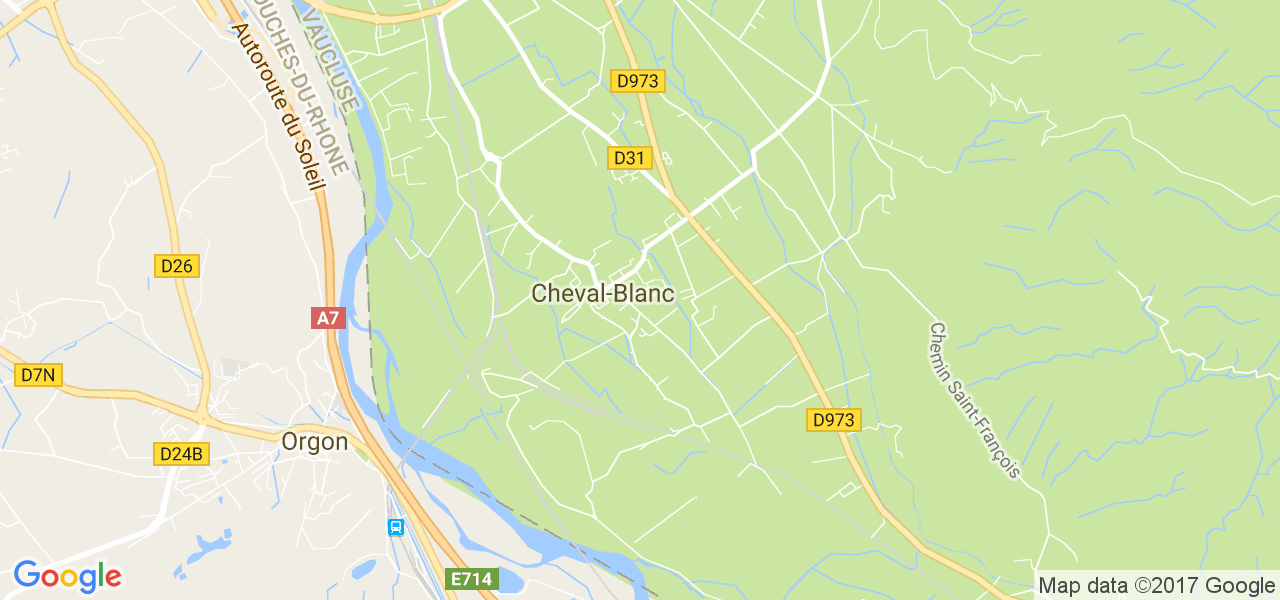 map de la ville de Cheval-Blanc