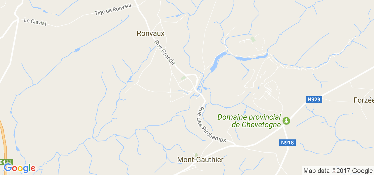 map de la ville de Chevetogne