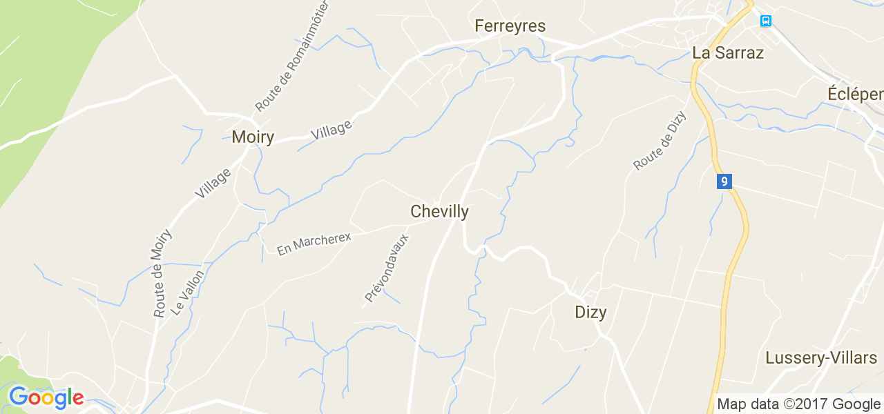 map de la ville de Chevilly