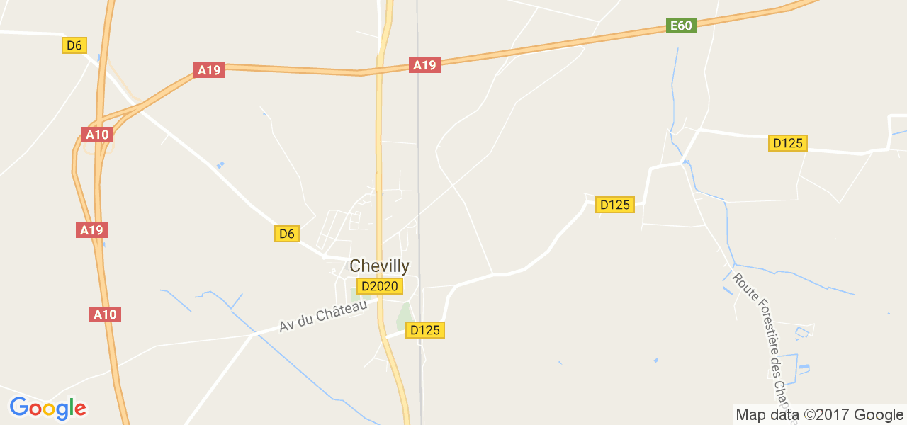 map de la ville de Chevilly