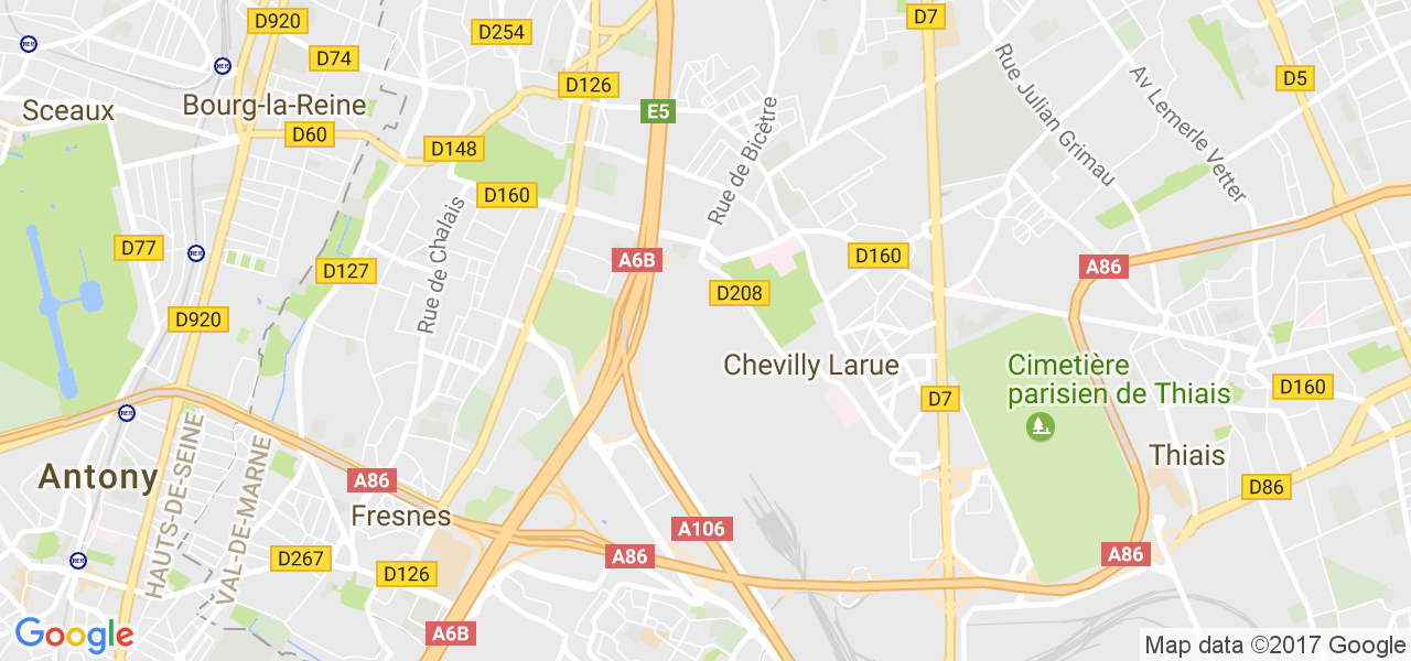 map de la ville de Chevilly-Larue