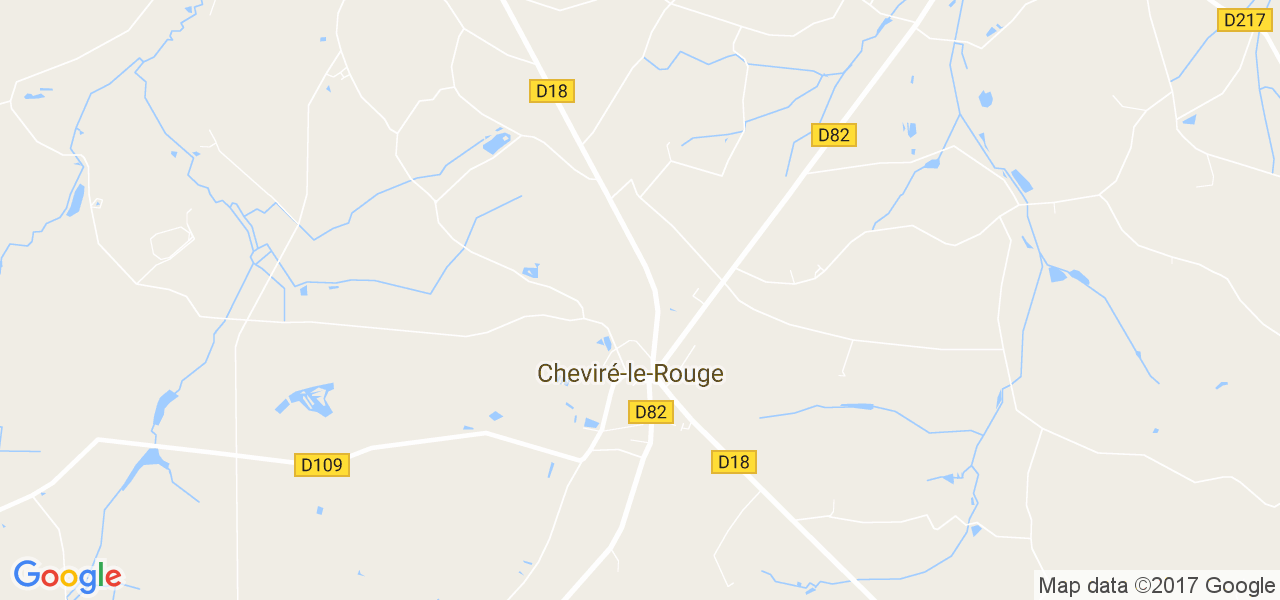 map de la ville de Cheviré-le-Rouge