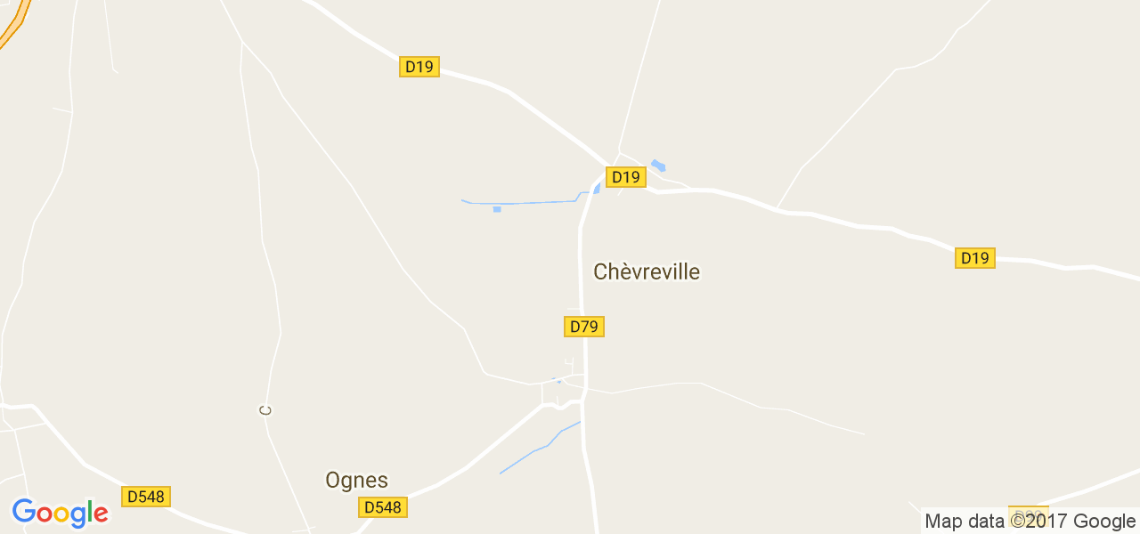 map de la ville de Chèvreville