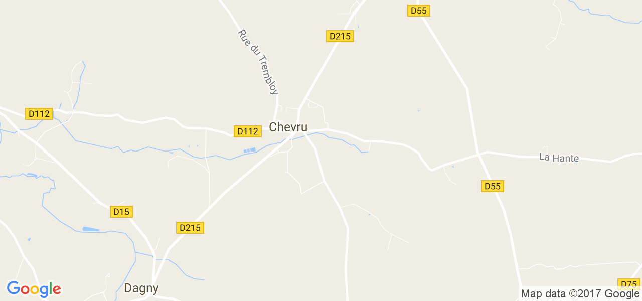 map de la ville de Chevru