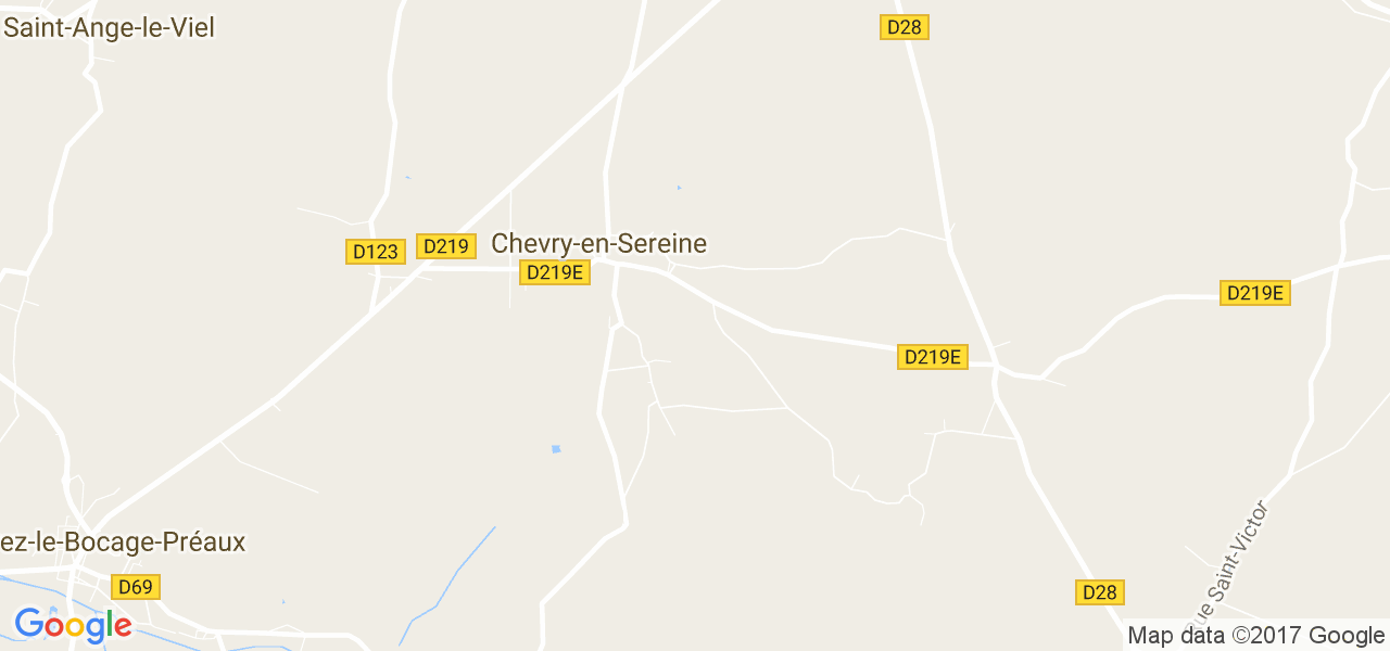 map de la ville de Chevry-en-Sereine