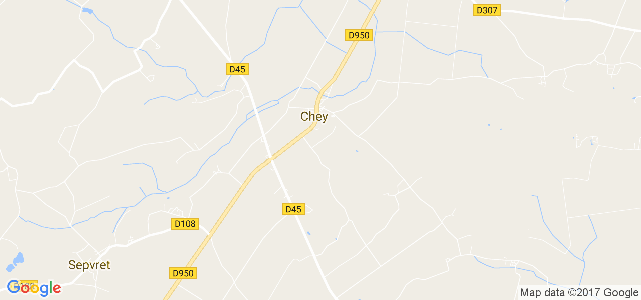 map de la ville de Chey