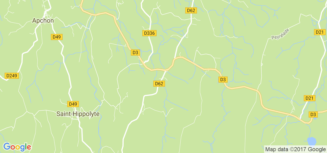 map de la ville de Cheylade