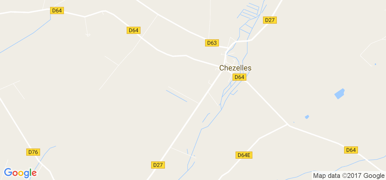 map de la ville de Chezelles