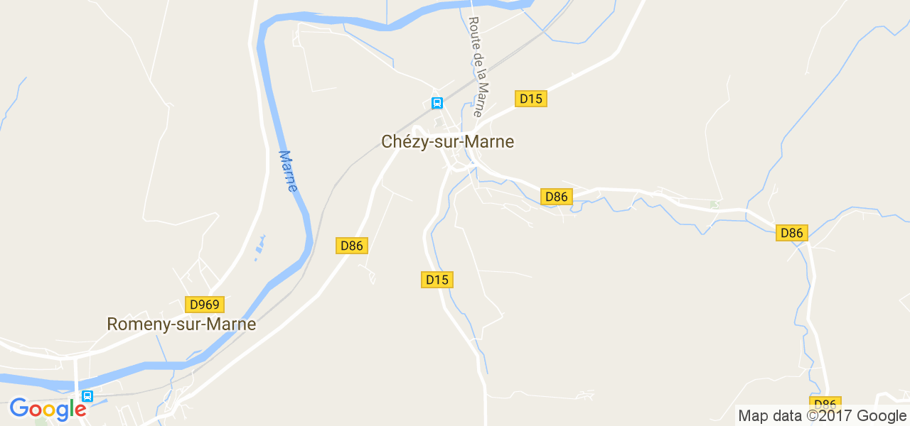 map de la ville de Chézy-sur-Marne