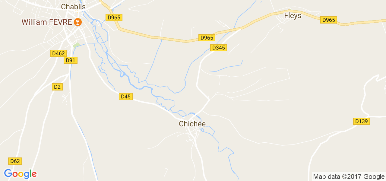 map de la ville de Chichée