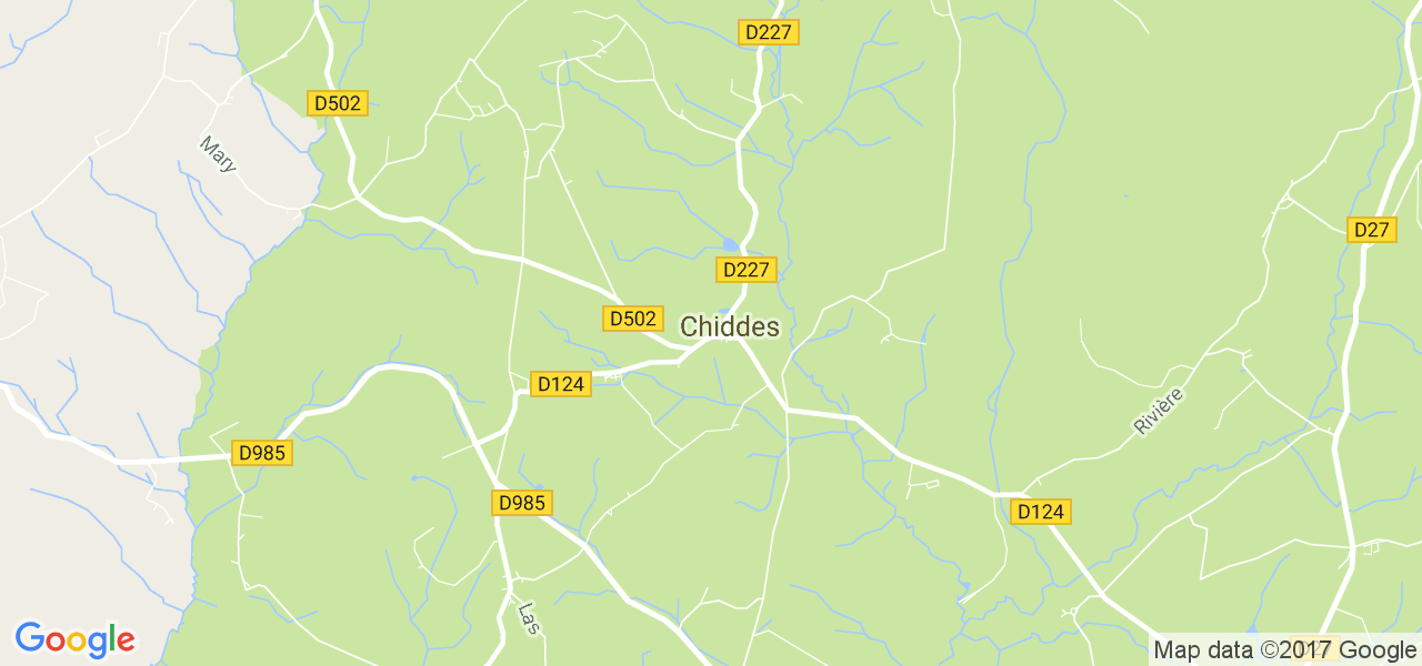 map de la ville de Chiddes