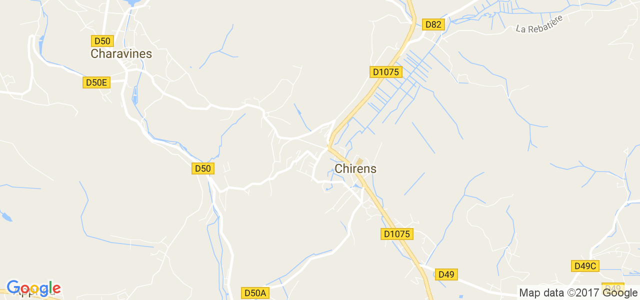 map de la ville de Chirens