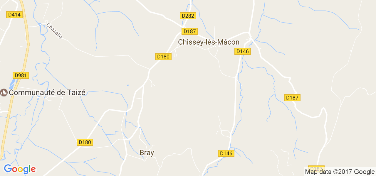 map de la ville de Chissey-lès-Mâcon