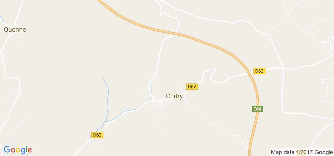 map de la ville de Chitry