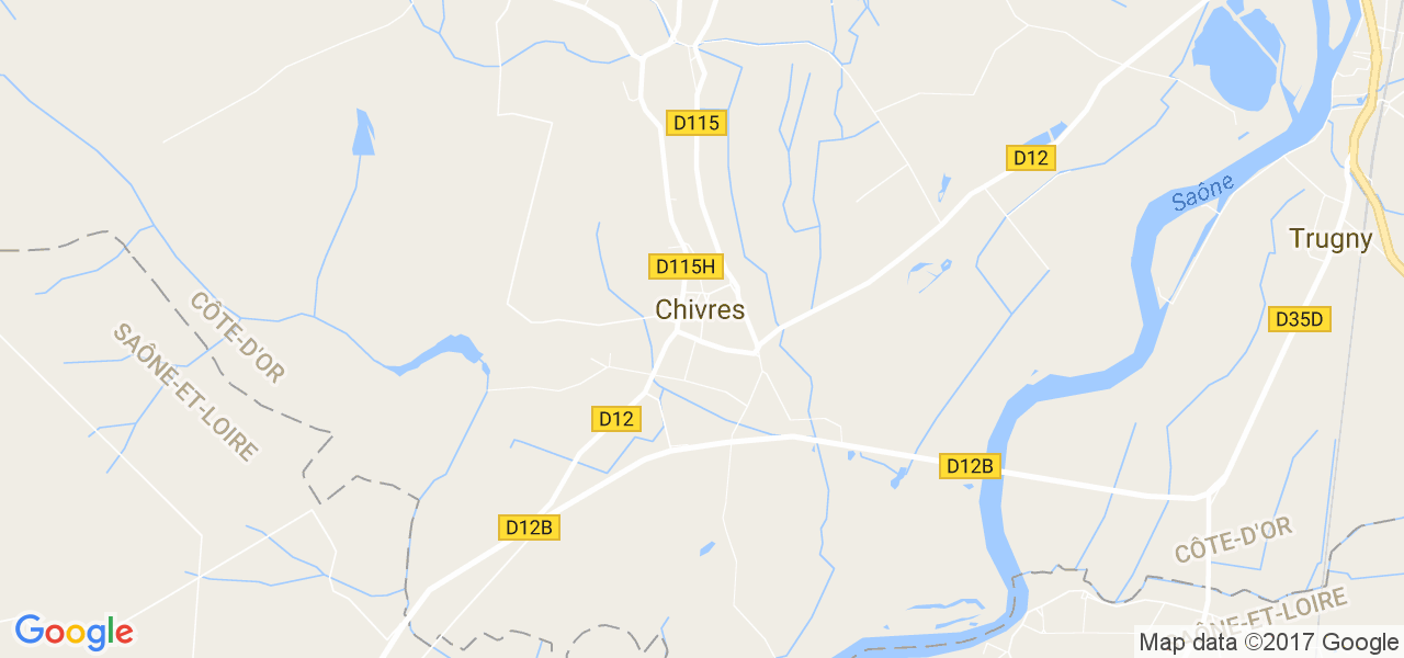 map de la ville de Chivres