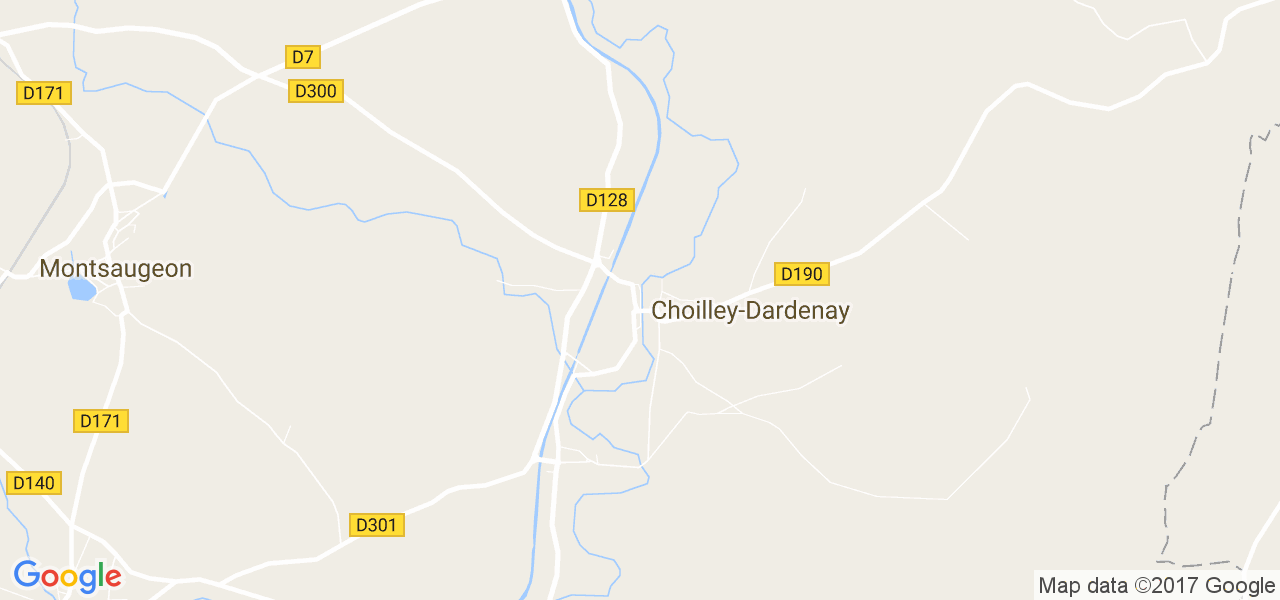 map de la ville de Choilley-Dardenay