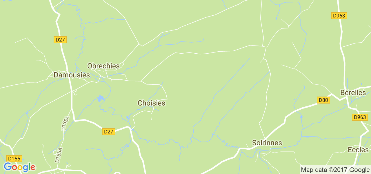 map de la ville de Choisies