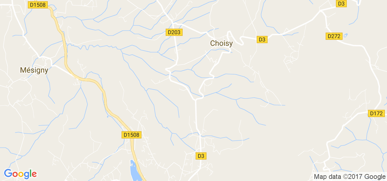 map de la ville de Choisy