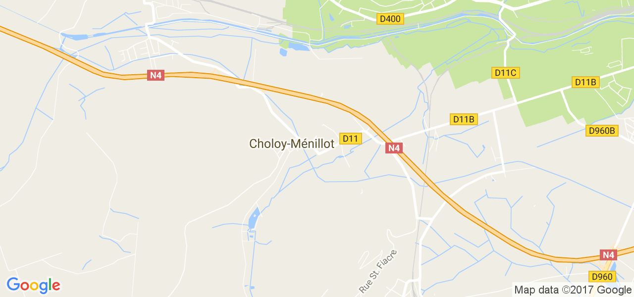 map de la ville de Choloy-Ménillot