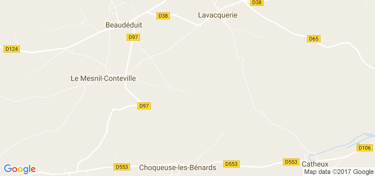 map de la ville de Choqueuse-les-Bénards