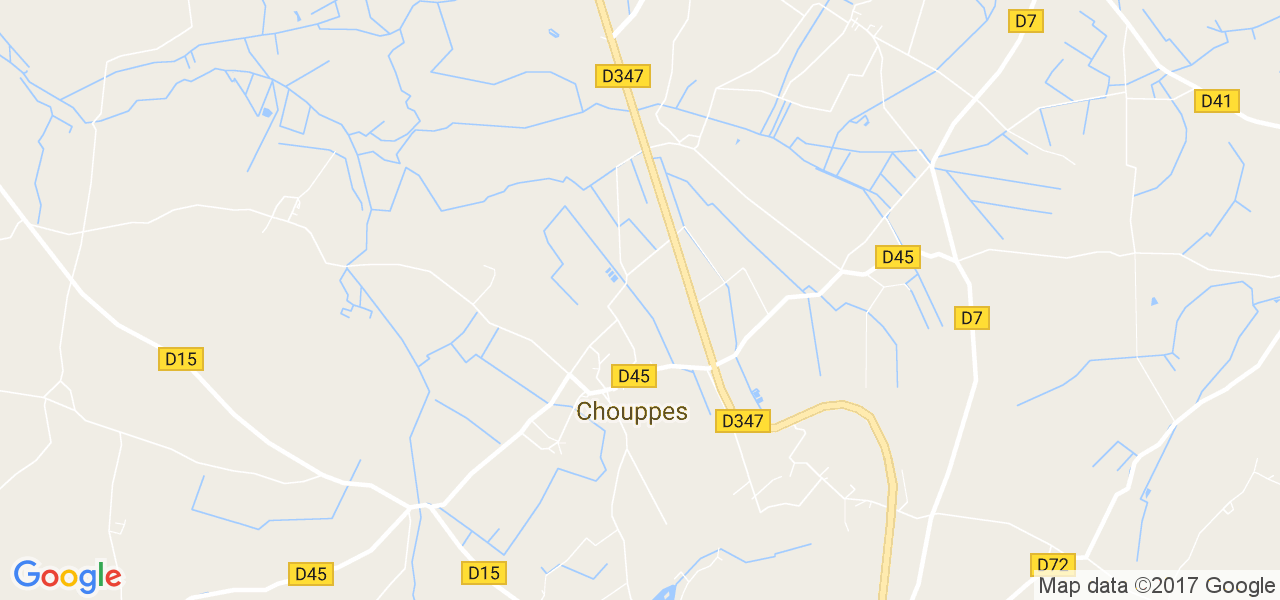 map de la ville de Chouppes