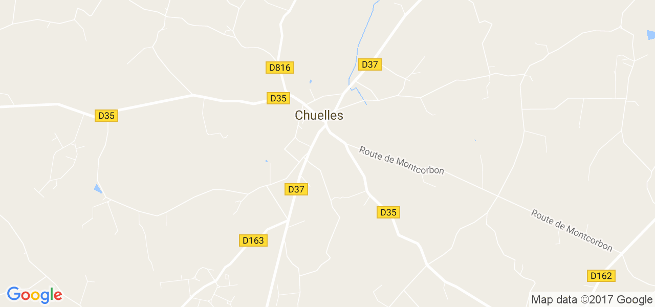 map de la ville de Chuelles